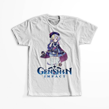 Koszulka Biała Genshin Impact - Qiqi - WYBIERZ KOLOR KOSZULKI I FASON