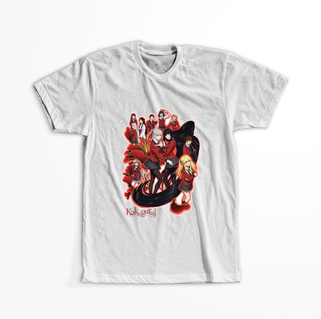 Koszulka Biała - Kakegurui - WYBIERZ KOLOR KOSZULKI I FASON