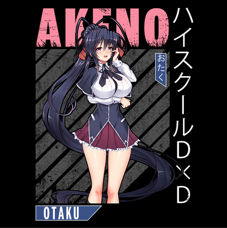 Koszulka Czarna Highschool DxD - WYBIERZ KOLOR KOSZULKI I FASON