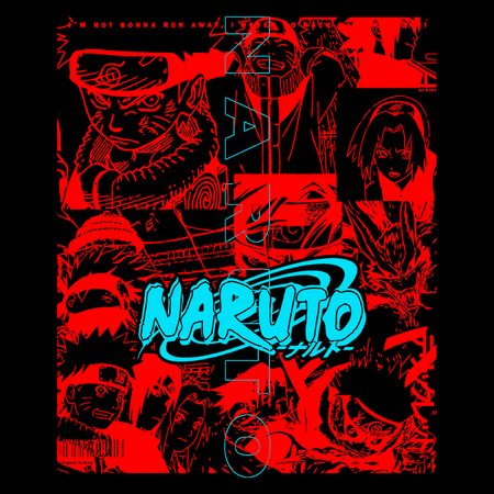 Koszulka Biała Naruto / Boruto - WYBIERZ KOLOR KOSZULKI I FASON