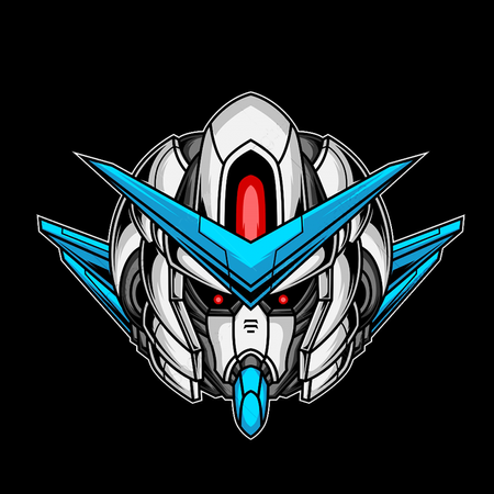 Koszulka Czarna Gundam - WYBIERZ KOLOR KOSZULKI I FASON