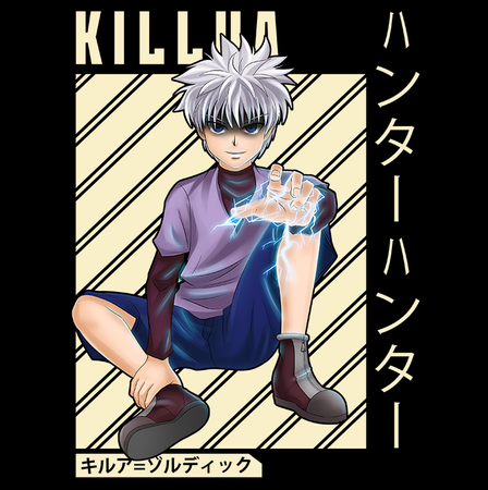 Koszulka Biała Hunter x Hunter WYBIERZ KOLOR KOSZULKI I FASON