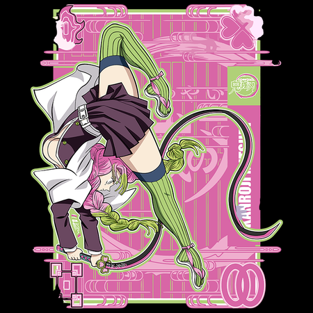 Koszulka Czarna Demon Slayer / Kimetsu no Yaiba / Miecz zabójcy demonów - WYBIERZ KOLOR KOSZULKI I FASON