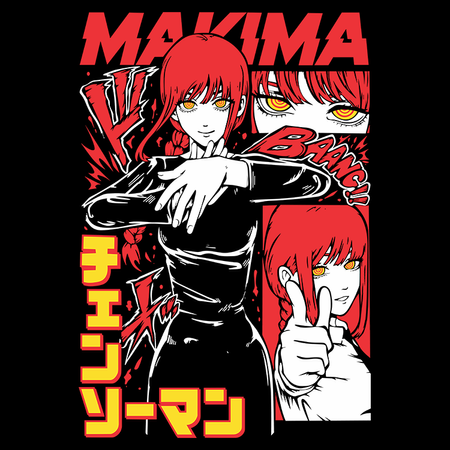 Koszulka Biała Chainsaw Man WYBIERZ KOLOR KOSZULKI I FASON