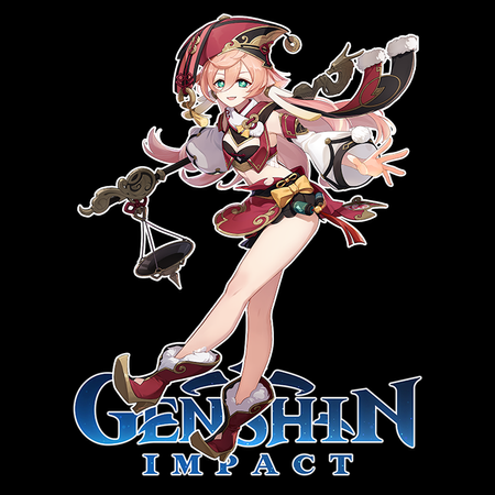 Koszulka Czarna Genshin Impact - Yanfei - WYBIERZ KOLOR