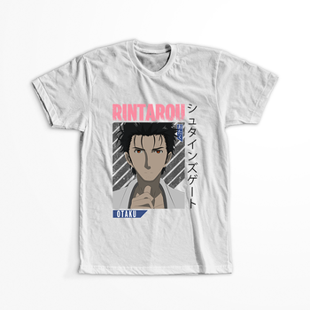 Koszulka Biała - Steins;Gate - WYBIERZ KOLOR KOSZULKI I FASON