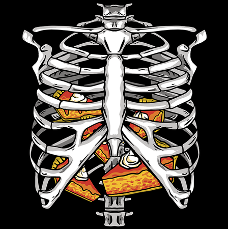 Koszulka Szkielet z tartą KOLOR KOSZULKI I FASON