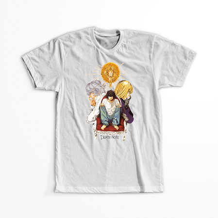 Koszulka Biała Death Note - WYBIERZ KOLOR KOSZULKI I FASON
