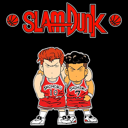 Koszulka Czarna Slam Dunk WYBIERZ KOLOR KOSZULKI I FASON