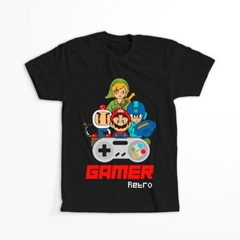 Koszulka Retro gamer WYBIERZ KOLOR KOSZULKI I FASON