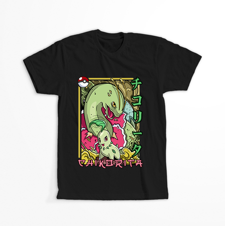 Koszulka Czarna - Pokemon x Naruto - WYBIERZ KOLOR KOSZULKI I FASON