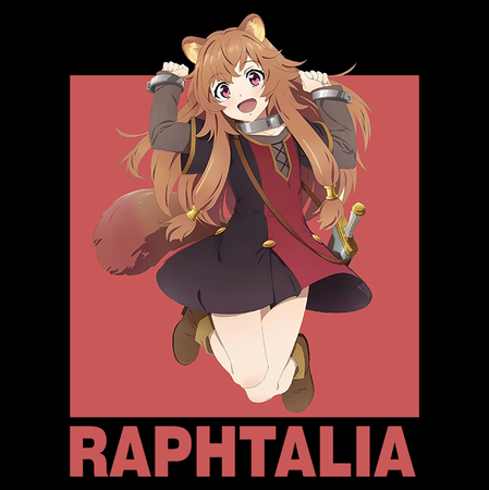 Koszulka Czarna - The Rising of the Shield Hero - WYBIERZ KOLOR KOSZULKI I FASON