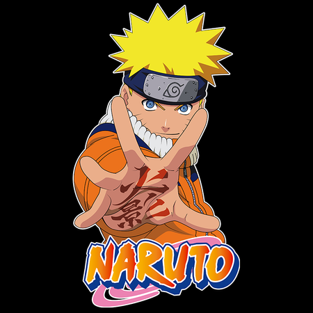 Koszulka Czarna Naruto / Boruto - WYBIERZ KOLOR KOSZULKI I FASON