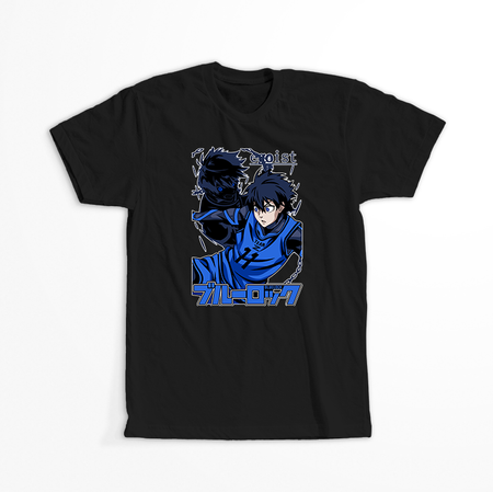 Koszulka Czarna - Blue Lock - WYBIERZ KOLOR KOSZULKI I FASON