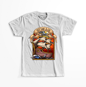 Koszulka Set Sail WYBIERZ KOLOR KOSZULKI I FASON