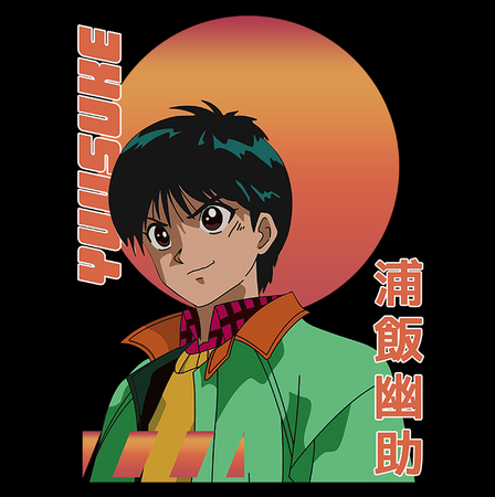 Koszulka Czarna Yu Yu Hakusho WYBIERZ KOLOR KOSZULKI I FASON