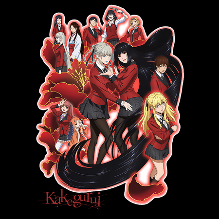 Koszulka Biała - Kakegurui - WYBIERZ KOLOR KOSZULKI I FASON