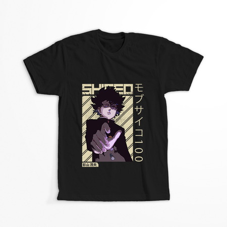 Koszulka Czarna Mob Psycho 100 WYBIERZ KOLOR KOSZULKI I FASON