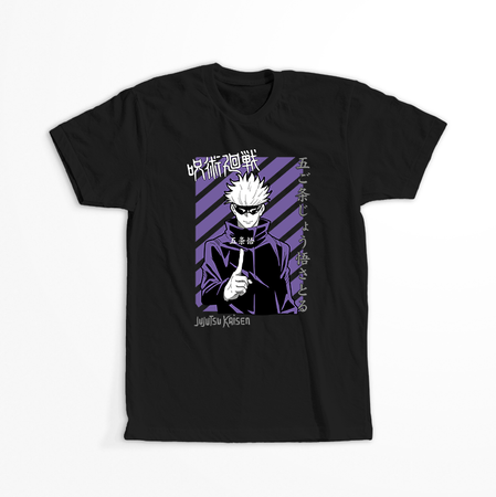 Koszulka Czarna Jujutsu Kaisen - WYBIERZ KOLOR KOSZULKI I FASON