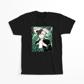 Koszulka Czarna Wind Breaker - WYBIERZ FASON I KOLOR KOSZULKI