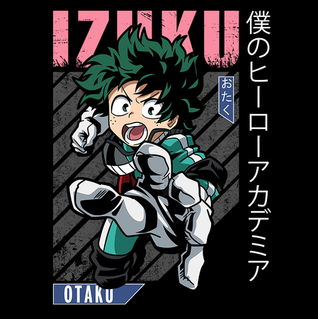 Koszulka Biała My Hero Academia / Akademia bohaterów - WYBIERZ KOLOR KOSZULKI I FASON