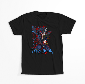 Koszulka Czarna - Black Clover - WYBIERZ KOLOR KOSZULKI I FASON