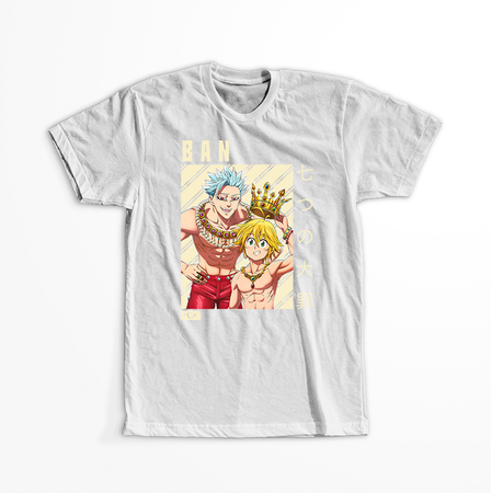 Koszulka Biała Seven Deadly Sins - WYBIERZ KOLOR KOSZULKI I FASON