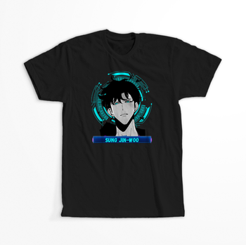 Koszulka Czarna - Solo Leveling - WYBIERZ KOLOR KOSZULKI I FASON