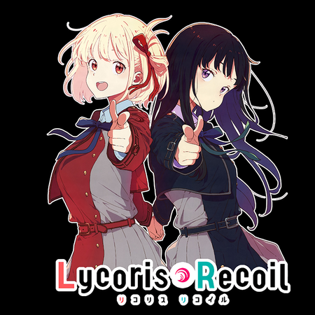 Koszulka Biała Lycoris Recoil - WYBIERZ KOLOR KOSZULKI I FASON