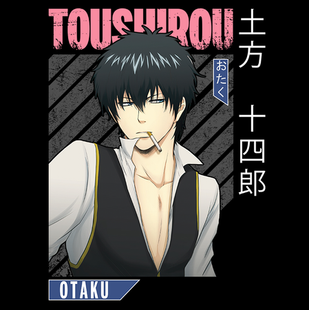 Koszulka Czarna Gintama WYBIERZ KOLOR KOSZULKI I FASON