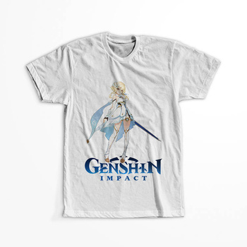 Koszulka Biała Genshin Impact - Traveler Lumine - WYBIERZ KOLOR