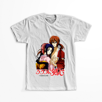 Koszulka Biała Rurouni Kenshin WYBIERZ KOLOR KOSZULKI I FASON