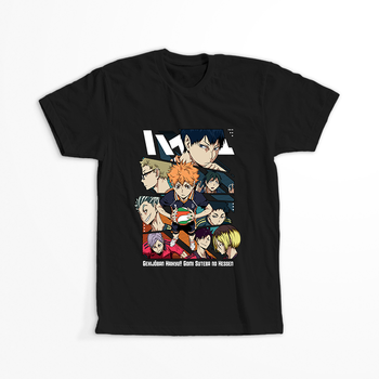 Koszulka Czarna - Haikyuu!! - WYBIERZ KOLOR KOSZULKI I FASON