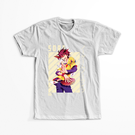 Koszulka Biała No Game No Life - WYBIERZ KOLOR KOSZULKI I FASON