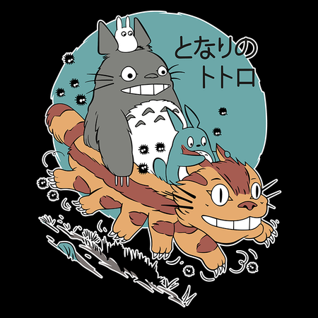 Koszulka Biała My Neighbor Totoro / Mój sąsiad Totoro - WYBIERZ KOLOR KOSZULKI I FASON