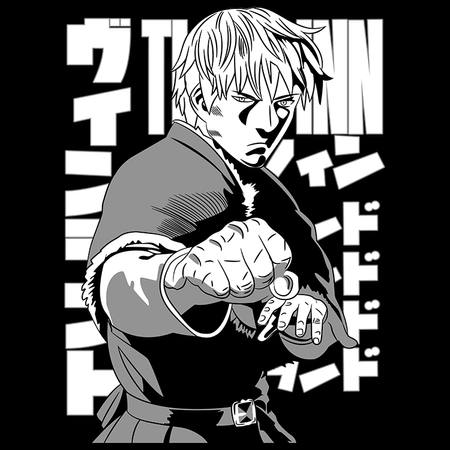 Koszulka Biała - Vinland saga - WYBIERZ KOLOR KOSZULKI I FASON