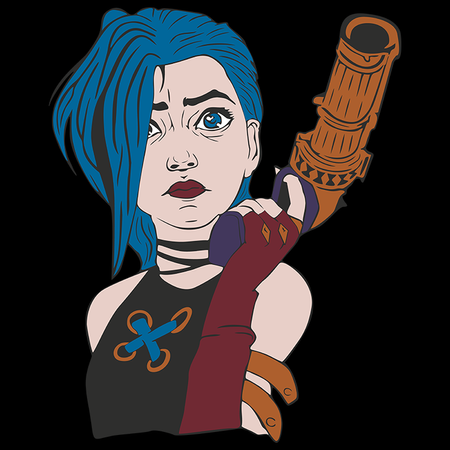 Koszulka Czarna - League of Legends & Arcane - WYBIERZ KOLOR KOSZULKI I FASON