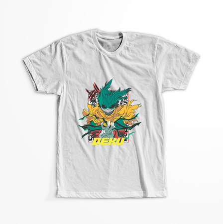 Koszulka Biała My Hero Academia / Akademia bohaterów - WYBIERZ KOLOR KOSZULKI I FASON