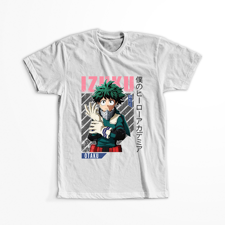 Koszulka Biała My Hero Academia / Akademia bohaterów - WYBIERZ KOLOR KOSZULKI I FASON