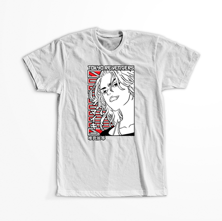 Koszulka Biała Tokyo Revengers WYBIERZ KOLOR KOSZULKI I FASON