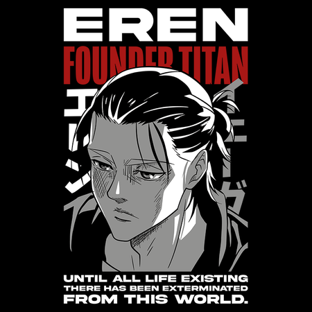 Koszulka Czarna Attack on titan WYBIERZ KOLOR KOSZULKI I FASON