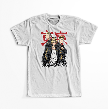 Koszulka Biała Tokyo Revengers WYBIERZ KOLOR KOSZULKI I FASON