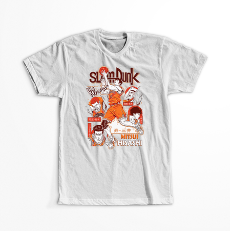 Koszulka Biała Slam Dunk - WYBIERZ KOLOR KOSZULKI I FASON
