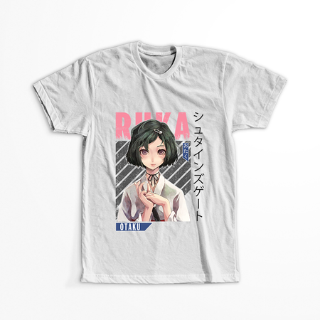 Koszulka Biała - Steins;Gate - WYBIERZ KOLOR KOSZULKI I FASON