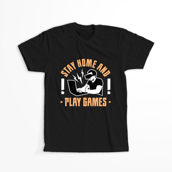 Koszulka Stay home and play games WYBIERZ KOLOR KOSZULKI I FASON