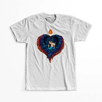 Koszulka Biała - Howl's Moving Castle - WYBIERZ KOLOR KOSZULKI I FASON