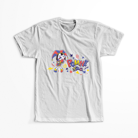 Koszulka Biała The Amazing Digital Circus / Obłędny Cyfrowy Cyrk - WYBIERZ KOLOR KOSZULKI I FASON