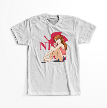 Koszulka Biała Neon Genesis Evangelion - WYBIERZ KOLOR KOSZULKI I FASON