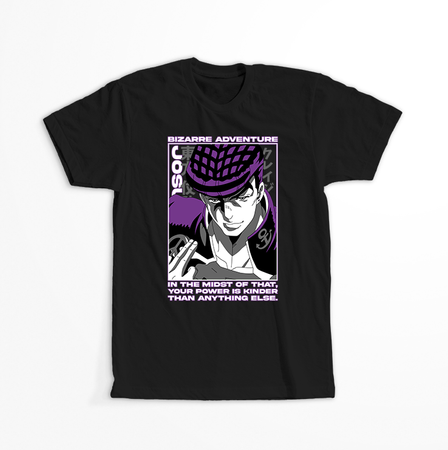 Koszulka Czarna JOJO's Bizarre Adventure - WYBIERZ KOLOR KOSZULKI I FASON