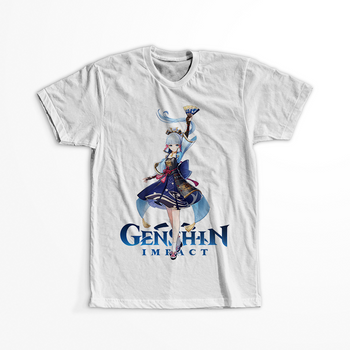 Koszulka Biała Genshin Impact - Kamisato Ayaka - WYBIERZ KOLOR KOSZULKI I FASON